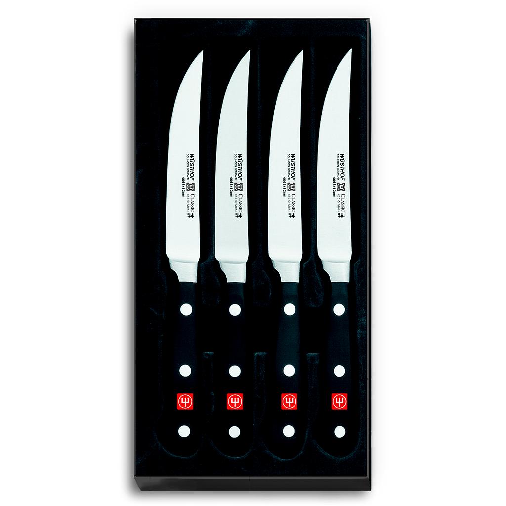 Set de 4 Cuchillos para Carne 12 cm - Classic - Wusthof