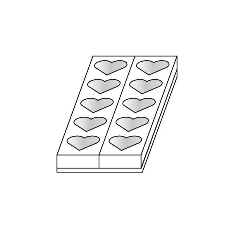 Molde monoporcion corazón (Outlet) - Martellato