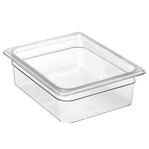 [24CW135] Azafate policarbonato transparente GN 1/2, capacidad 5.9 lt (26,5x32,5x10 cm) - Cambro China