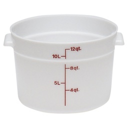 [RFS12148] Recipiente redondo 11.4lts. polietileno blanco - Cambro