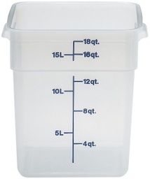 [22SFSPP190] Recipiente cuadrado 20.8lts. polipropileno - Cambro