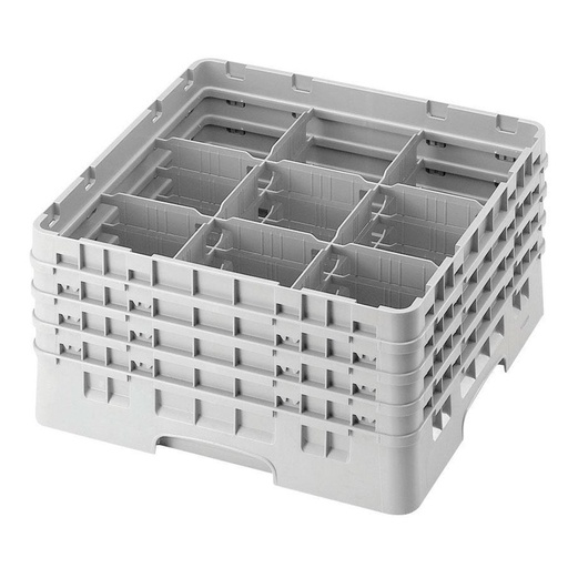 [9S958151] Cesta 9 compart vasos y copas de 25.8 alto x 14.9 ancho - Cambro China