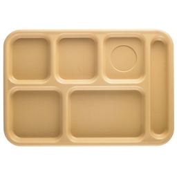 [BCT1014161] Bandeja plastica ABS 6 compartimentos bronceado - Cambro
