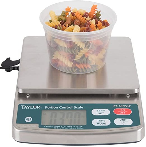 [TE10SSW] Balanza digital control porción 10 lbs resistente a la humedad - Taylor Precision