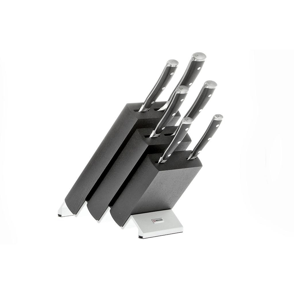 [1090370601] Bloque para Cuchillos de 6 piezas - Ikon - Wusthof