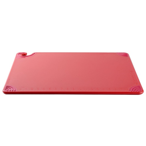 [CBG182412RD] Tabla corte roja con antideslizante 18" x 24" x 1/2" - San Jamar