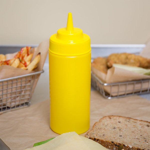 [2402] Botella Dispensadora de salsa amarillo de 709 ml - Browne