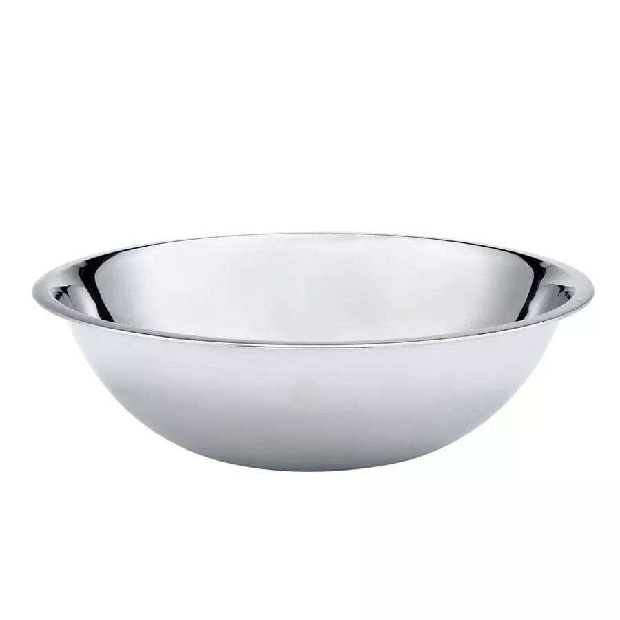 [574953] Bowl para mezclar 3 qt 25cm de diam. borde enrollado, pulido espejo - Browne
