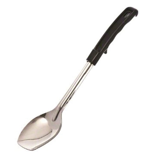 [5761] Cuchara sólida para servir 33.0 cm mango negro - Browne