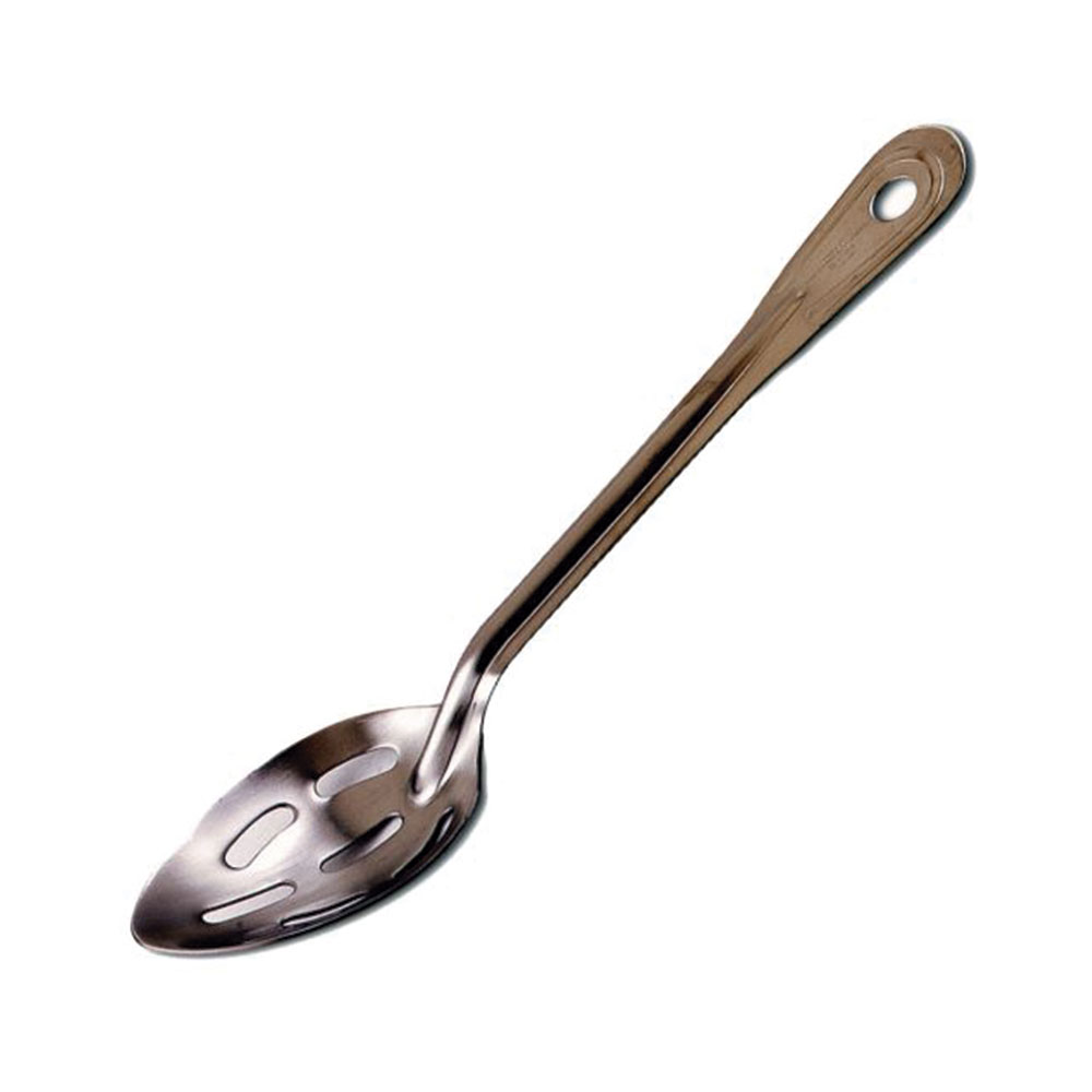 [4764] Cuchara para servir 33.0 cm ranurada en acero inoxidable - Browne