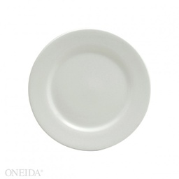 [F8010000117] Plato llano redondo porcelana 15.8 cm blanco brillante  - Oneida
