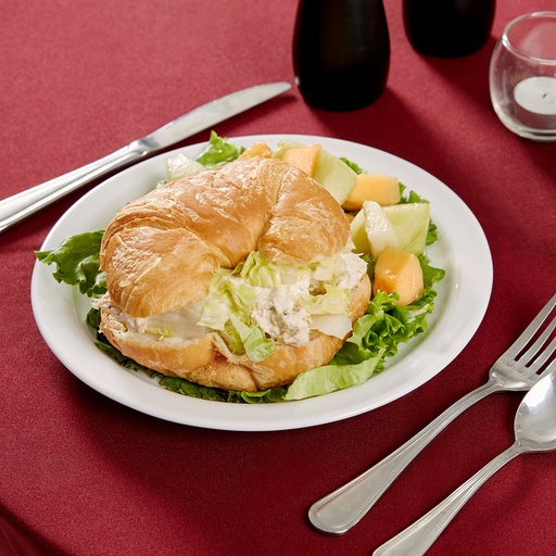 [57975] Plato Llano Blanco Ala Angosta de Vidrio Templado, 23.5cm - Hoteliere - Arcoroc