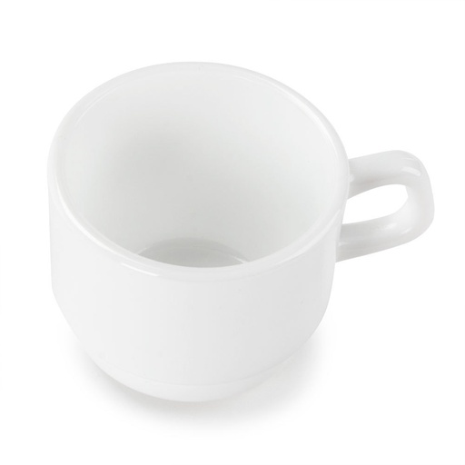 [22662] Taza Blanca de Vidrio Templado Restaurante, 2 1/2 oz - Arcoroc