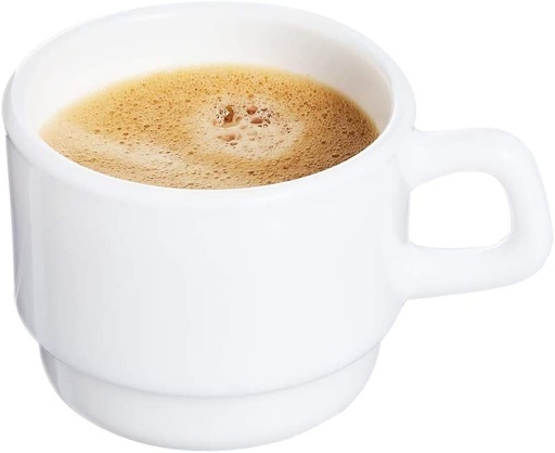 [22795] Taza Blanca de Vidrio Templado Restaurante, 4 1/4 oz - Arcoroc