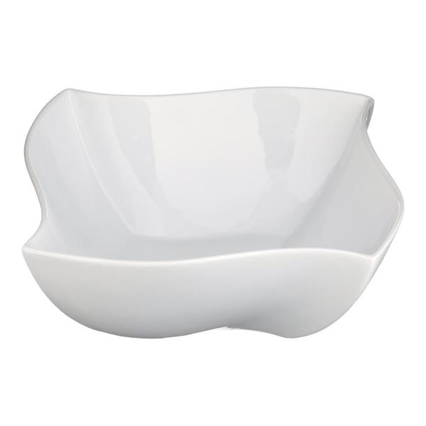 [F8010000733] Tazón ondas porcelana 487ml -17.5 cm Blanco brillantes Oneida