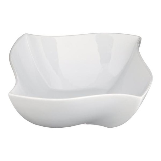 [F8010000733-O] Tazón ondas porcelana 487ml -17.5 cm Blanco brillantes (Outlet) - Oneida