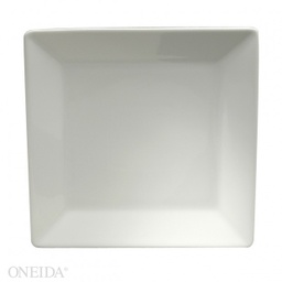[R4020000147S] Plato Cuadrado de Porcelana Fina, 24.7 cm  Fusión - Oneida