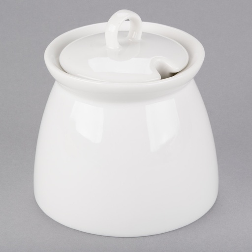 [R0916-O] Azucarera con Tapa de Porcelana Fina Appetizer 9 oz (Outlet) - Arcoroc