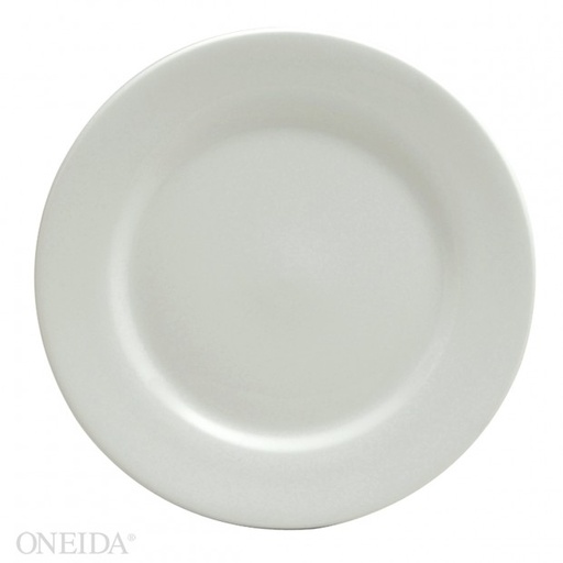 [R-448-0000-163-O] Plato redondo blanco brillante ala ancha 30cm (Outlet) - Oneida