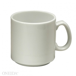 [R4010000560] Taza Apilable de Porcelana Blanca - Impressions, 9 oz - Oneida