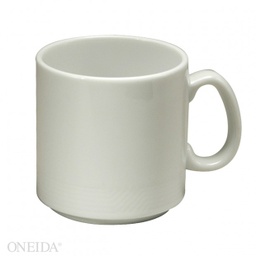 [R4010000560-O] Taza Apilable de Porcelana Blanca - Impressions, 9 oz - Oneida
