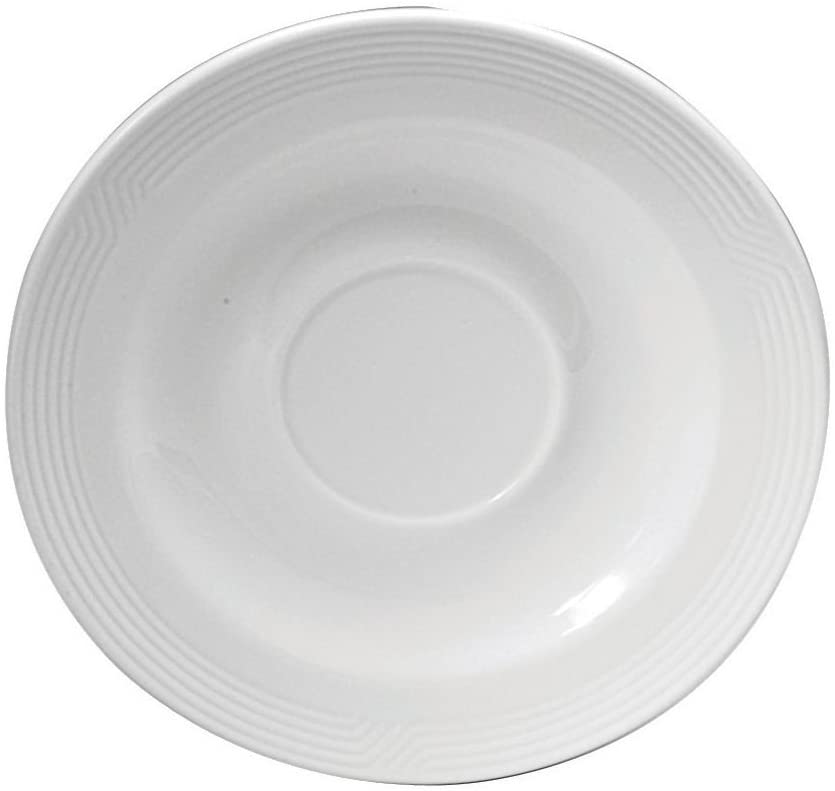 [R4010000500] Plato Redondo para Taza de Porcelana Fina Impressions ,15.24 cm - Oneida