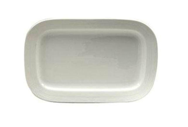 [R-401-0000-339-O] Bandeja rectangular impression 23 cm porcelana - Oneida