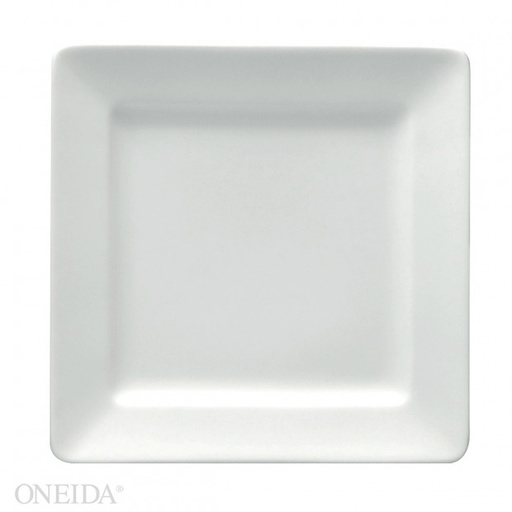 [F500-0000-127S-O] Plato cuadrado ala ancha porcelana 18.8 (Outlet) - Oneida