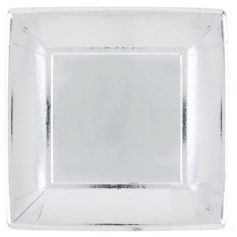 [H400LG131-] Plato cuadrado fusi glass 20.8 cm  - Oneida