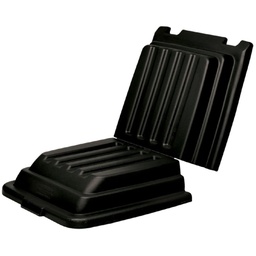 [FG9T2200BLA] Tapa abisagrada negra para contenedor - Rubbermaid Local