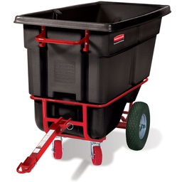 [FG130641BLA] Contenedor volcador 1400 lb negro trabajo pesado - Rubbermaid Importados