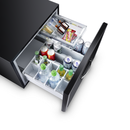 [DM50F] Minibar de 45 lt con cajón para panel proporcionado por el hotel, sin cerradura - Dometic