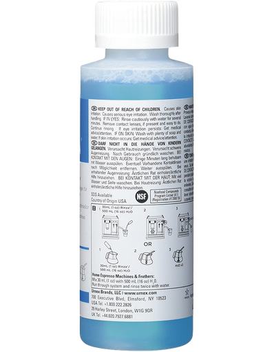 [12-MILK20-4] Limpiador liquido rinza para capuchinador, Botella 4oz - Urnex