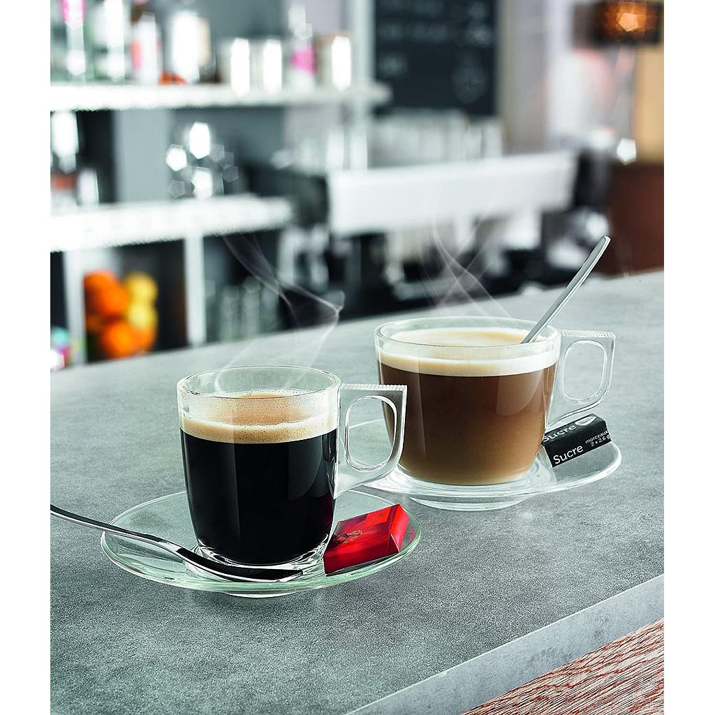 [L3692] Taza Transparente de Vidrio Templado Voluto,  7.25 oz - Arcoroc