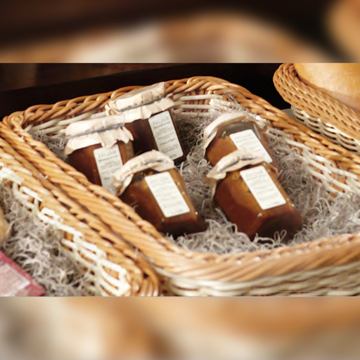 [WB-1506-HY] Canasta rectangular en polipropileno color miel - GET