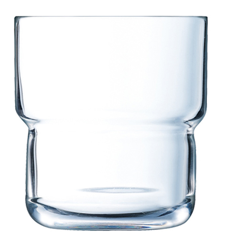 [L9946] Vaso Log Apilable de Vidrio Templado, 10.75 oz - Arcoroc