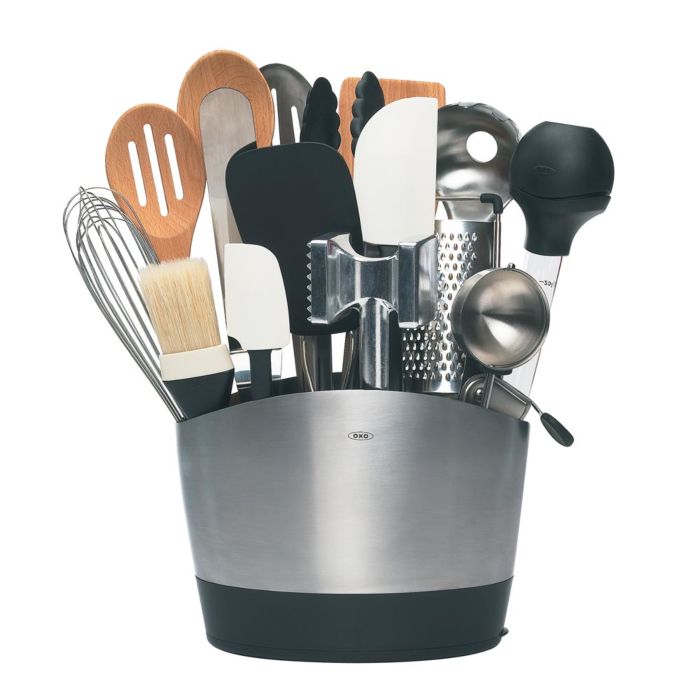 [1066734] Soporte para utensilios de sobremesa en acero inoxidable - Oxo