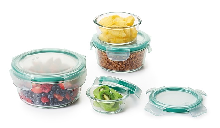 [11179500] Juego de contenedores redondos de 8 piezas de vidrio Smart Seal - Oxo
