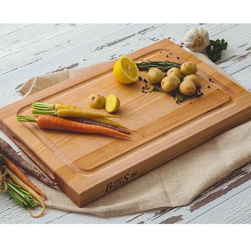 [BBQBD] Tabla de corte para BBQ con canal para jugos 18" x 12" x 1.5" - John Boos