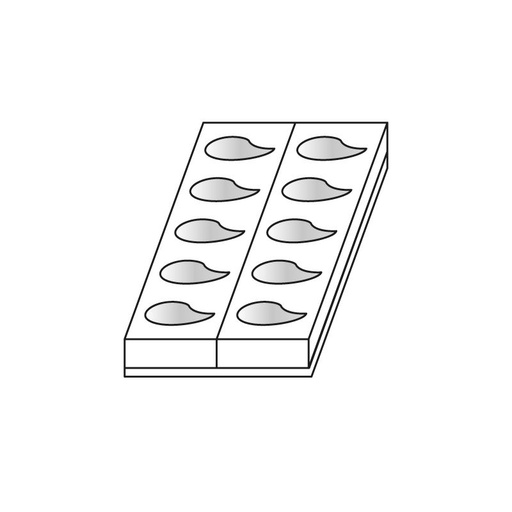 [MONOPA009-O] Molde monoporcion coma (Outlet) - Martellato