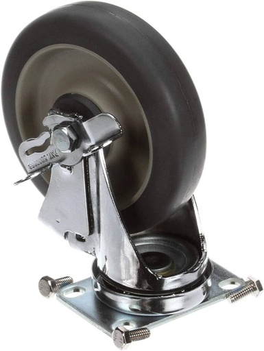 [60007] Caster with brake swivel plate 5" - Cambro